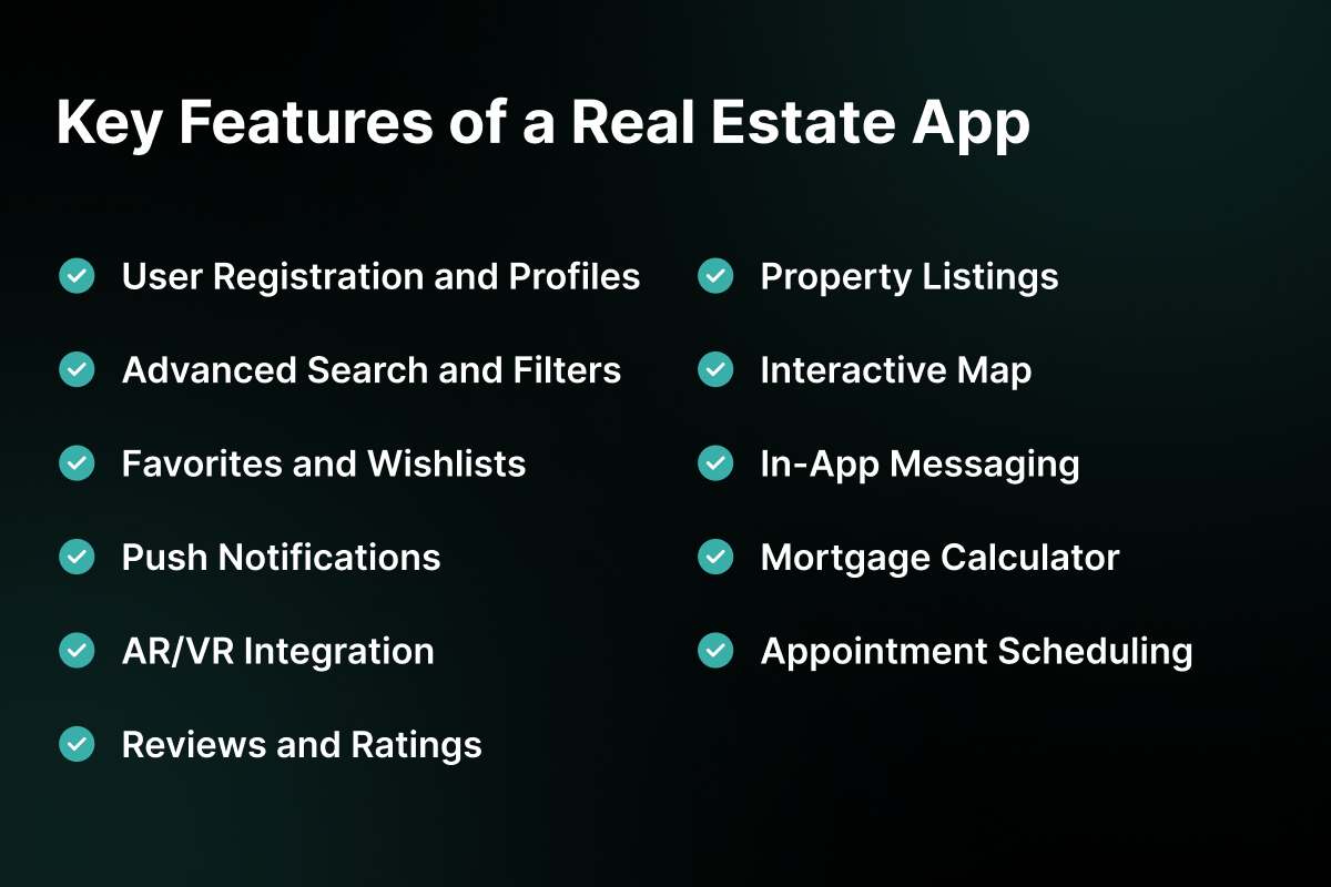 Key Features of a Real Estate App