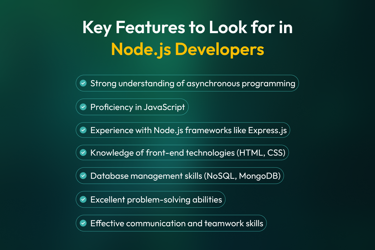 Key Features to Look for in Node.js Developers