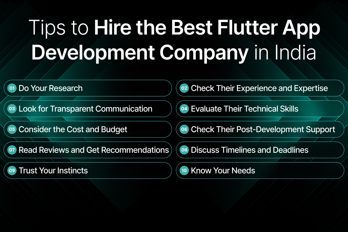 10 Tips to Hire the Best Flutter App Development Company in India