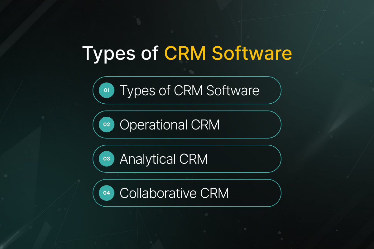Types of CRM Software