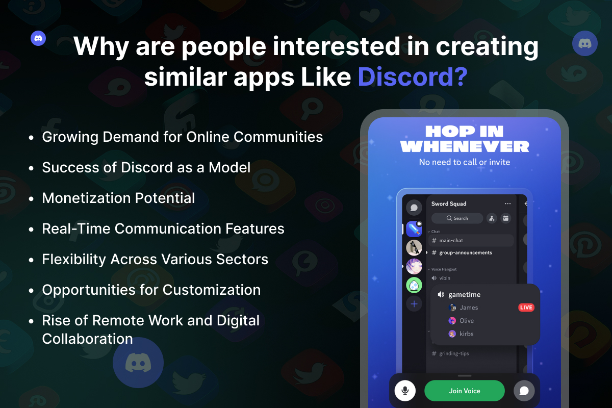 Why are people interested in creating similar apps Like Discord?
