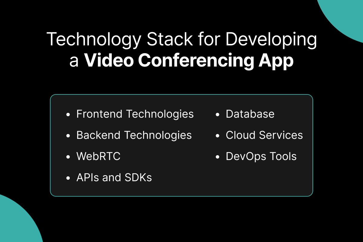 Technology Stack for Developing a Video Conferencing App